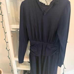 Coach Navy Long Sleeve Dress